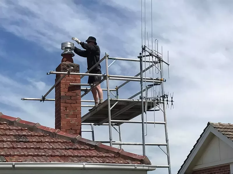 Working safely on a scaffold